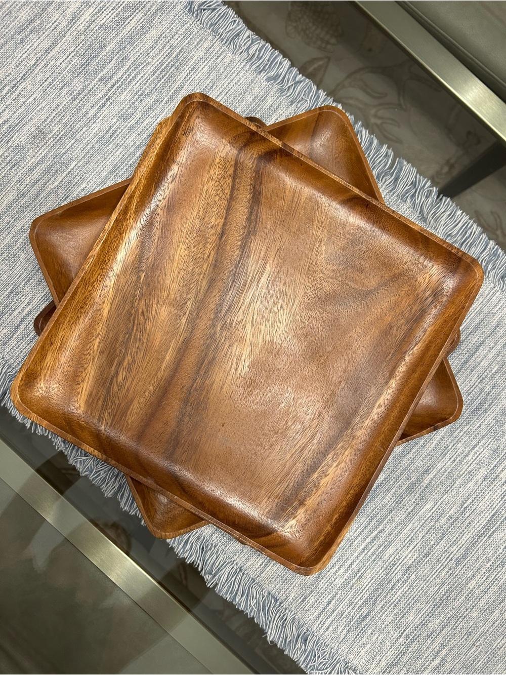Vintage Wooden Plates/Chargers